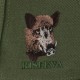 Casquette Riserva coton vert brodé animaux