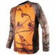 Tee shirt manches longues somlys cammo orange 055