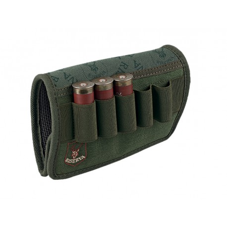 Étui à cartouches pour crosse fusil 5 tubes cal.12 Étui à cartouches pour crosse fusil 5 tubes cal.12