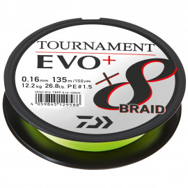Tresses Daiwa Tournament 8Braid Evo+ Chartreuse 135M