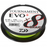 Tresses Daiwa Tournament 8 Braid Evo+ Chartreuse 135M