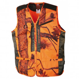  Gilet De Chasse Anti-Ronce Camo Orange Somlys