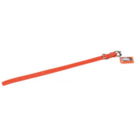 Collier Chien de chasse Orange Fluo Biothane